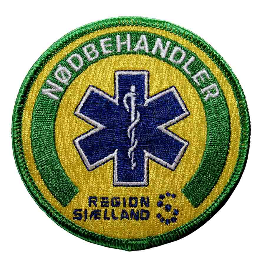 Badge med logo broderilogo